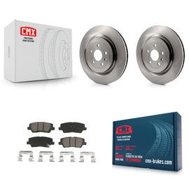 [Rear] 2015 Cadillac CTS 6.2L Premium OE Brake Rotors & Ceramic Pads Kit For Max Braking