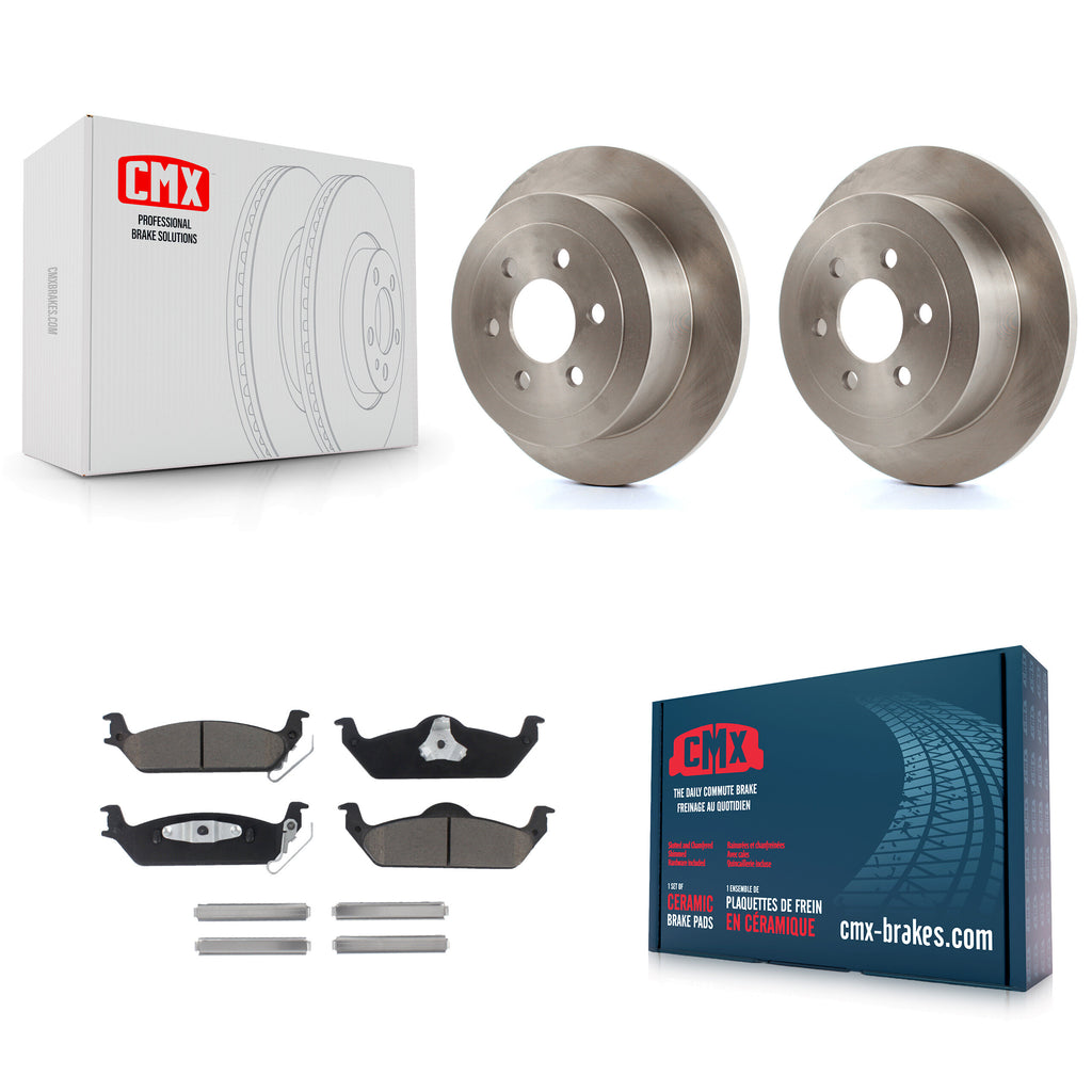 [Rear] 2003-2004 Dodge Dakota Premium OE Brake Rotors & Ceramic Pads Kit For Max Braking