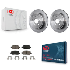 Rear Disc Brake Rotors And Ceramic Pads Kit For Honda Pilot Acura MDX