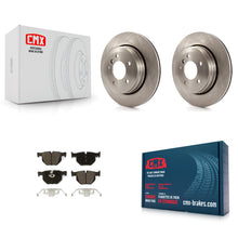 Load image into Gallery viewer, Rear Disc Brake Rotors And Ceramic Pads Kit For BMW 530i 525i 528i