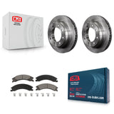 Rear Brake Rotor Ceramic Pad Kit For Ford E-350 Super Duty E-250 E-150 Econoline