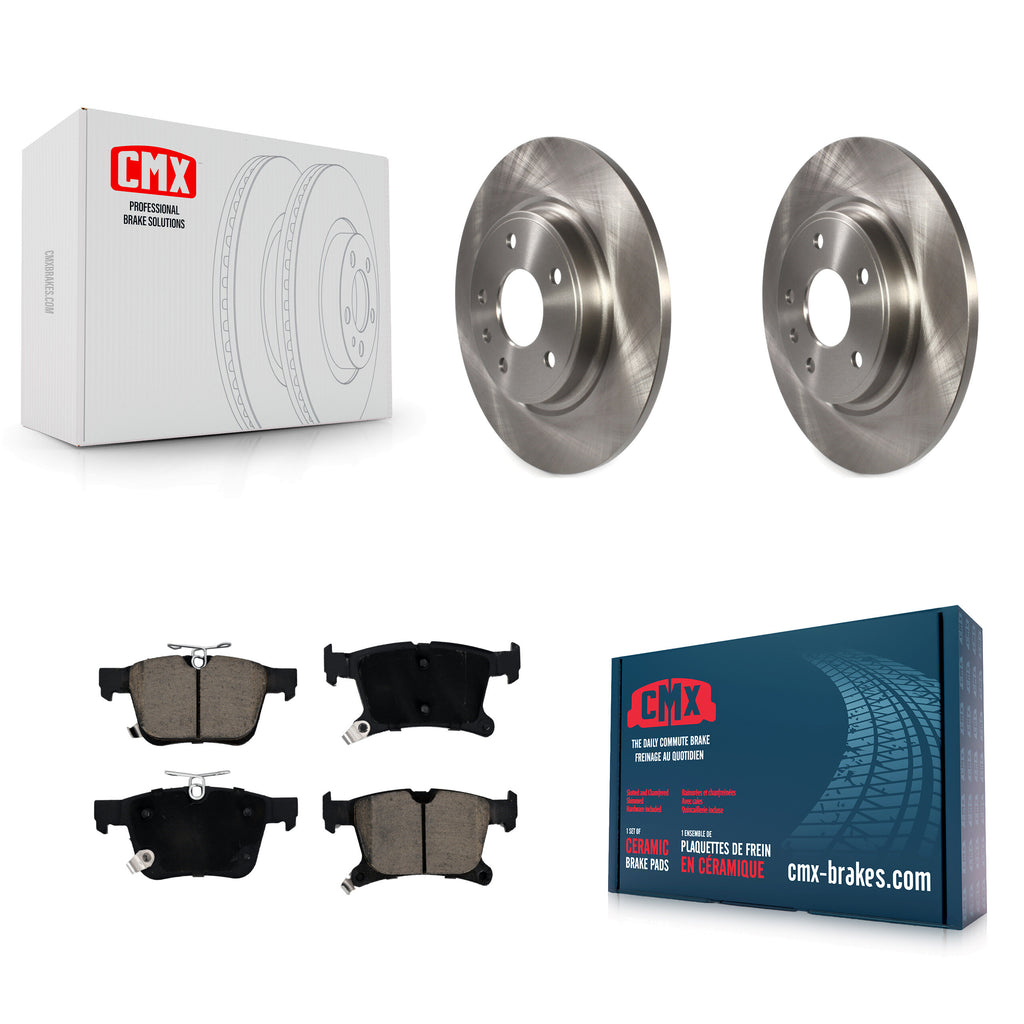 Rear Brake Rotor And Ceramic Pad Kit For Chrysler Pacifica Grand Caravan Voyager