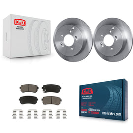 Rear Disc Brake Rotors And Ceramic Pads Kit For Hyundai Tucson Kia Sportage AWD