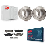 [Rear] 2001-2002 Dodge Ram 2500 3500 Premium OE Brake Rotors & Ceramic Pads Kit For Max Braking