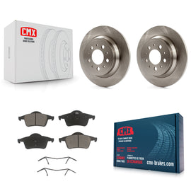 Rear Disc Brake Rotors And Ceramic Pads Kit For Volvo S60 V70 XC70 S80