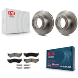 Rear Disc Brake Rotors And Ceramic Pads Kit For Ford E-350 Super Duty