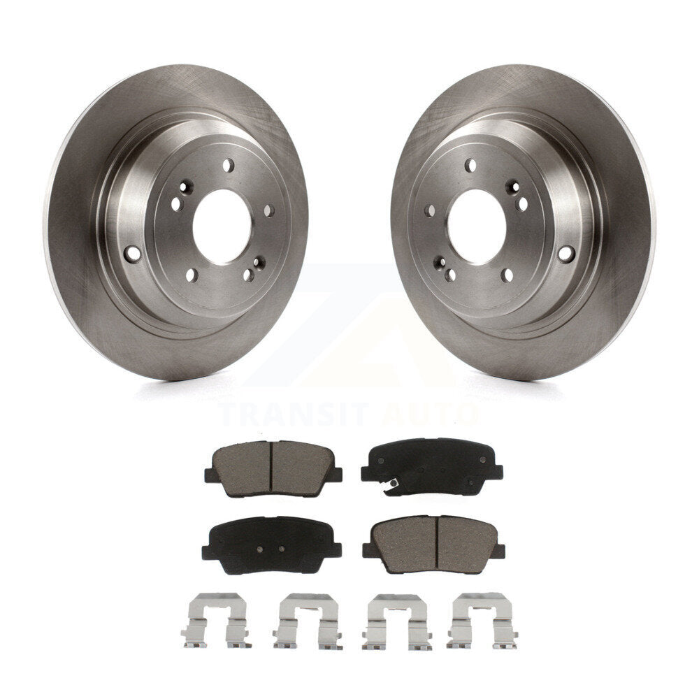 Rear Disc Brake Rotors And Ceramic Pads Kit For Hyundai Genesis