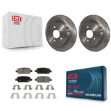 Rear Brake Rotors Ceramic Pad Kit For Nissan Murano INFINITI Pathfinder QX60 Q50