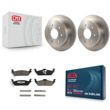Charger l'image dans la galerie, Rear Disc Brake Rotors And Ceramic Pads Kit For Ford F-150 Lincoln Mark LT