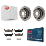 [Rear] 2003-2011 Lincoln Town Car Sedan Premium OE Brake Rotors & Ceramic Pads Kit For Max Braking