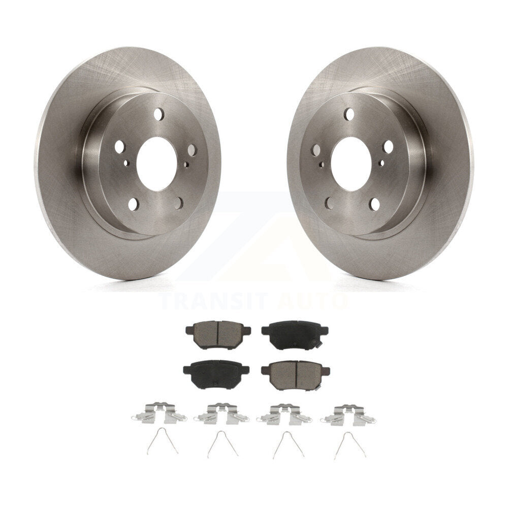 Rear Disc Brake Rotors And Ceramic Pads Kit For 2011-2016 Scion tC