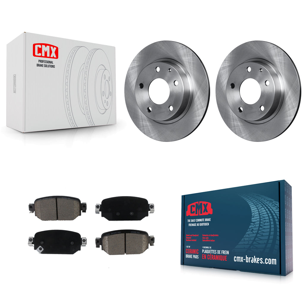 Rear Disc Brake Rotors And Ceramic Pads Kit For Mazda 3 CX-3 Sport