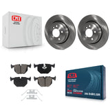 [Rear] 2004-2010 BMW X3 Premium OE Brake Rotors & Ceramic Pads Kit For Max Braking