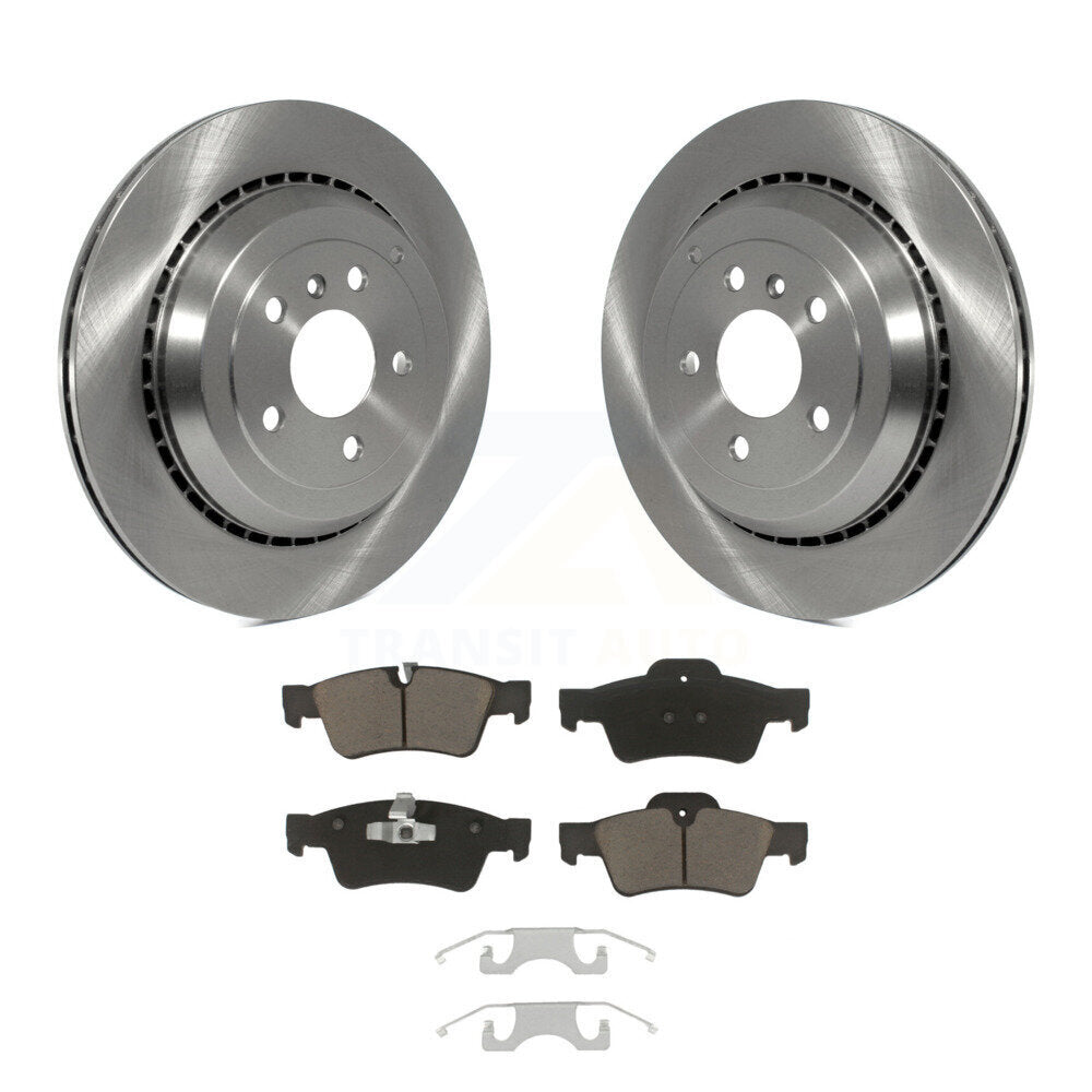 Rear Brake Rotors Ceramic Pad Kit For Mercedes-Benz ML350 GL450 R350 GL550 GL350