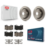 Rear Brake Rotor Ceramic Pad Kit For INFINITI Q50 M37 Q60 Q70 Q70L QX70 M56 FX50