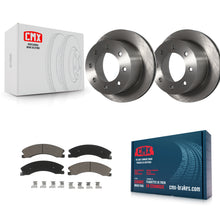 Load image into Gallery viewer, Rear Disc Brake Rotor Ceramic Pad Kit For Chevrolet Silverado 3500 HD GMC Sierra