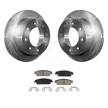 Charger l&#39;image dans la galerie, Rear Disc Brake Rotor &amp; Ceramic Pad Kit For 2011 Chevrolet Silverado 1500 Hybrid