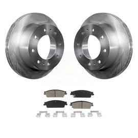 [Rear] 2011 Chevrolet Silverado 1500 Hybrid Premium OE Brake Rotors & Ceramic Pads Kit For Max Braking