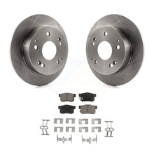 Charger l&#39;image dans la galerie, Rear Disc Brake Rotor &amp; Ceramic Pad Kit For Honda Accord Civic Acura RSX Integra