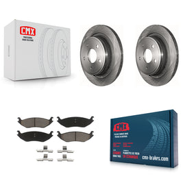 Rear Brake Rotor And Ceramic Pad Kit For Ram 1500 Dodge Durango Classic Chrysler