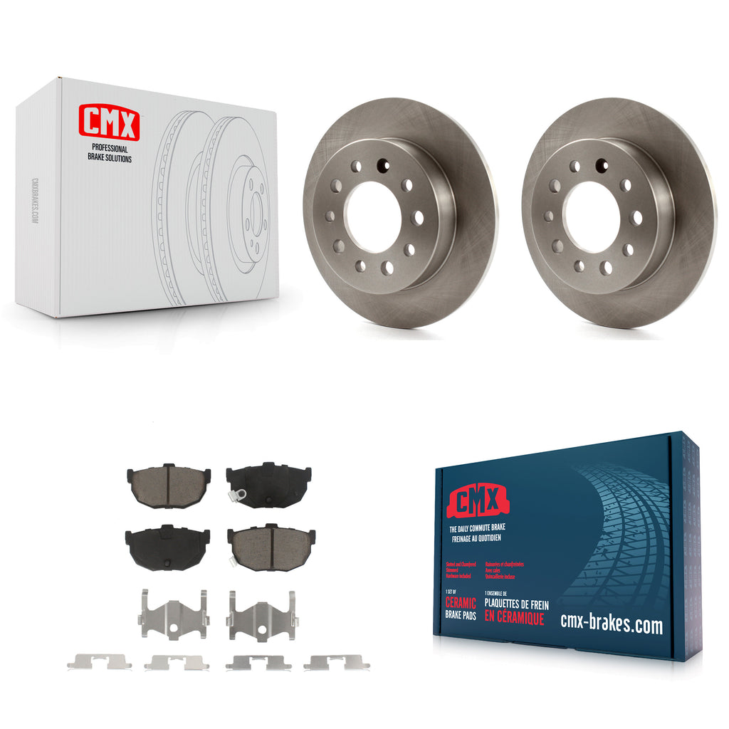 [Rear] 2003-2008 Hyundai Tiburon Premium OE Brake Rotors & Ceramic Pads Kit For Max Braking