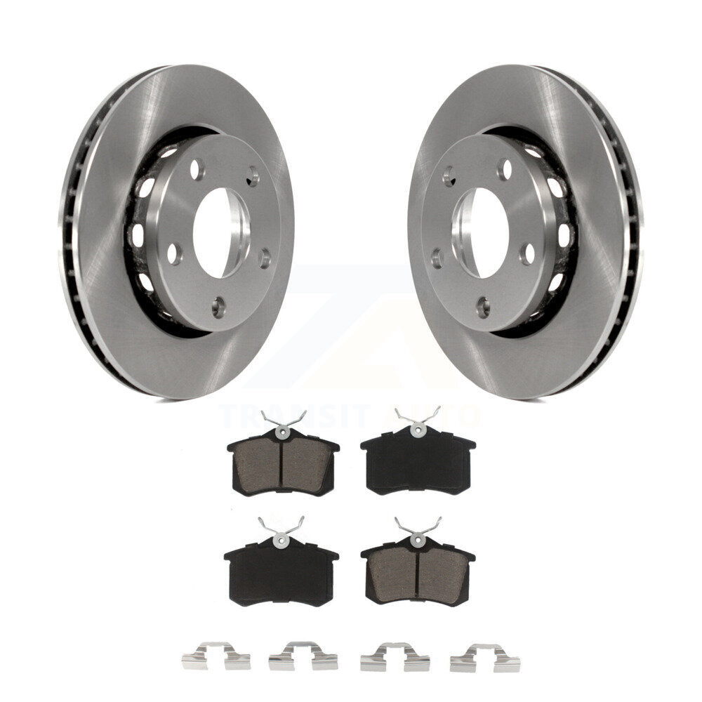 Rear Disc Brake Rotors And Ceramic Pads Kit For 2000-2001 Audi S4