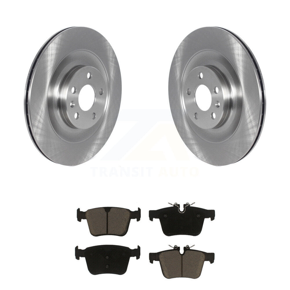 Rear Brake Rotors Ceramic Pad Kit For 16-19 Volvo XC90 With 340mm Diameter Rotor