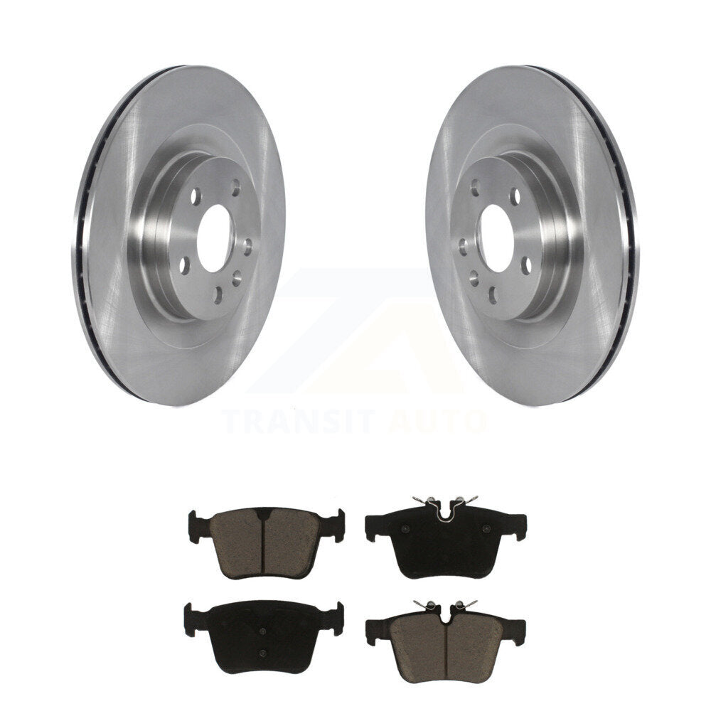 Rear Brake Rotors Ceramic Pad Kit For 16-19 Volvo XC90 With 320mm Diameter Rotor