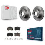 Rear Disc Brake Rotors And Ceramic Pads Kit For Volkswagen Passat Audi A6