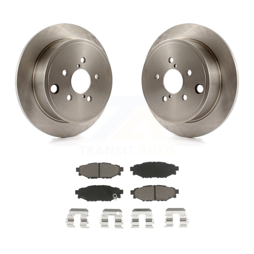 Rear Brake Rotor Ceramic Pad Kit For Subaru Outback Impreza Forester Legacy FR-S