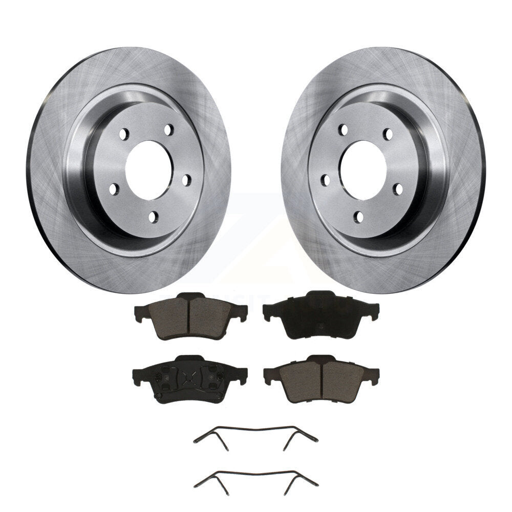 Rear Disc Brake Rotors And Ceramic Pads Kit For 2006 Mazda 5 To 02 06