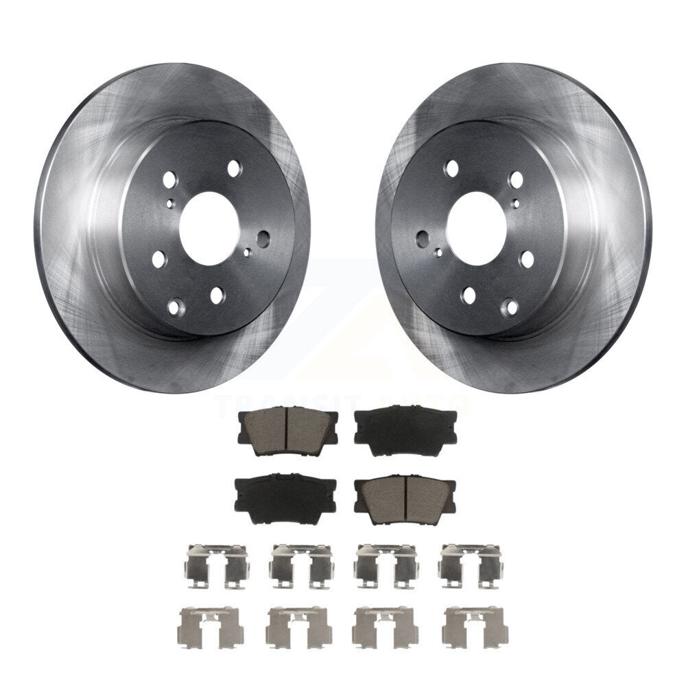 Rear Disc Brake Rotors And Ceramic Pads Kit For Toyota RAV4 Lexus HS250h