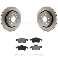 Charger l&#39;image dans la galerie, Rear Disc Brake Rotors And Ceramic Pads Kit For Saab 9-3 9-3X With Vented Rotor