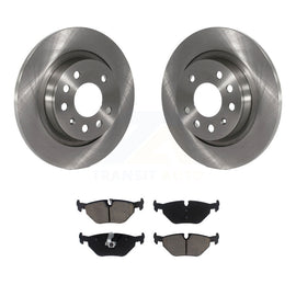 [Rear] 2003 Saab 9-3 Sedan With Solid Premium OE Brake Rotors & Ceramic Pads Kit For Max Braking