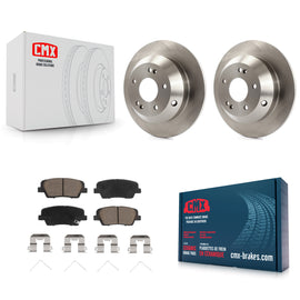 Rear Disc Brake Rotors Ceramic Pad Kit For Kia Sorento Hyundai Santa Fe Sport XL