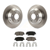 Rear Disc Brake Rotors Ceramic Pad Kit For Kia Sorento Hyundai Santa Fe Sport XL