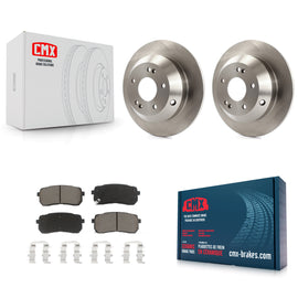 [Rear] 2015-2021 Kia Sedona Premium OE Brake Rotors & Ceramic Pads Kit For Max Braking