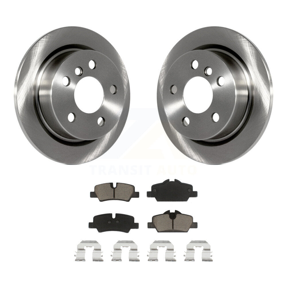 Rear Disc Brake Rotors And Ceramic Pads Kit For Mini Cooper