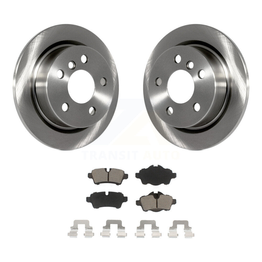 Rear Disc Brake Rotors And Ceramic Pads Kit For Mini Cooper