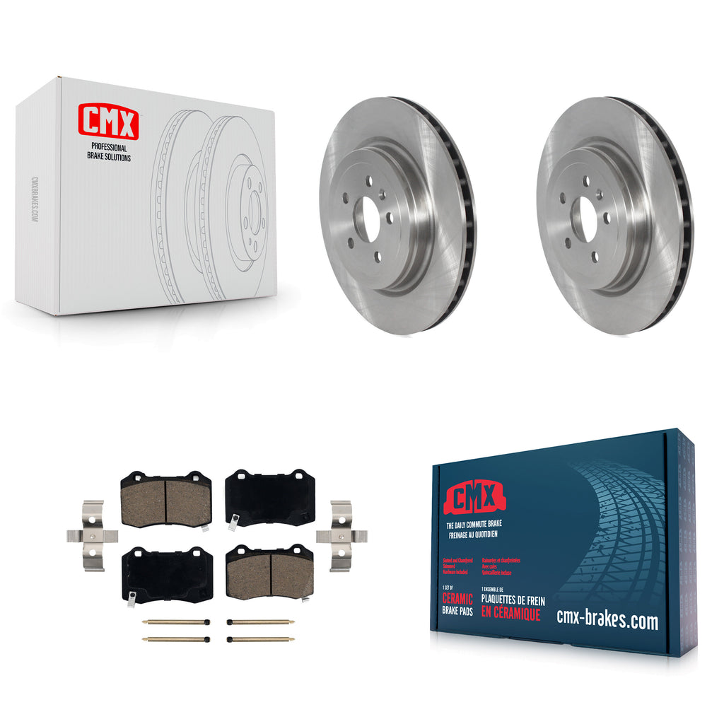 Rear Disc Brake Rotors And Ceramic Pads Kit For Tesla X S