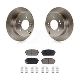 Rear Disc Brake Rotors And Ceramic Pads Kit For 2007-2012 Kia Rondo