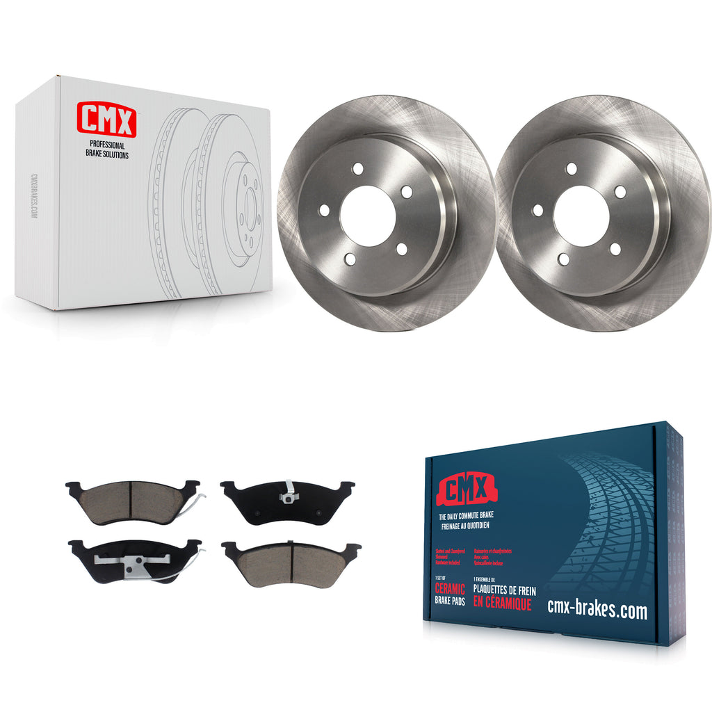 Rear Brake Rotor Ceramic Pad Kit For Dodge Grand Caravan Chrysler Town & Country