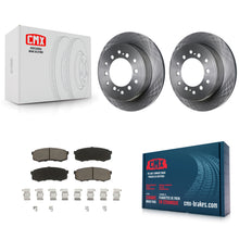 Charger l'image dans la galerie, Rear Disc Brake Rotors Ceramic Pad Kit For Toyota 4Runner Lexus GX460 FJ Cruiser