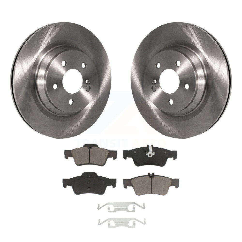 Rear Brake Rotors & Ceramic Pad Kit For Mercedes-Benz S550 SL550 CL550 S600 S350