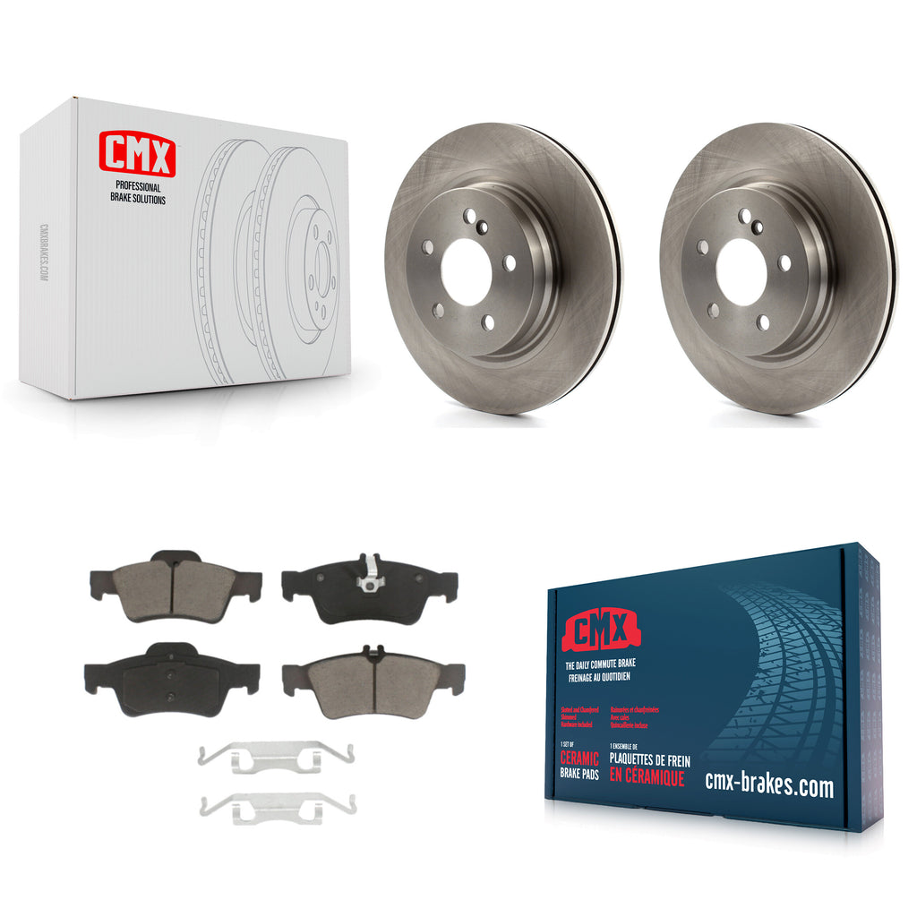 Rear Disc Brake Rotors And Ceramic Pads Kit For Mercedes-Benz E550