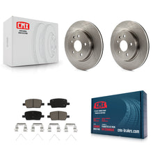 Charger l'image dans la galerie, Rear Disc Brake Rotors And Ceramic Pads Kit For Chevrolet Camaro Cadillac CT6