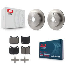 Load image into Gallery viewer, Rear Disc Brake Rotors And Ceramic Pads Kit For Subaru BRZ Toyota 86