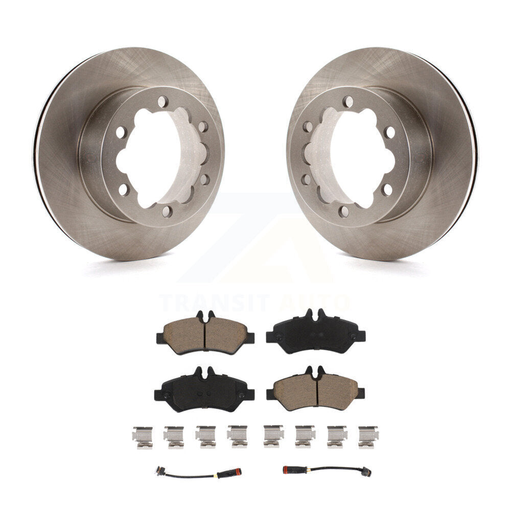 Rear Disc Brake Rotors And Ceramic Pads Kit For Mercedes-Benz Sprinter 3500