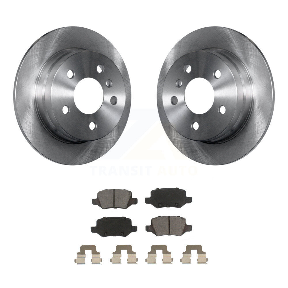 Rear Disc Brake Rotors And Ceramic Pads Kit For 2006-2011 Mercedes-Benz B200