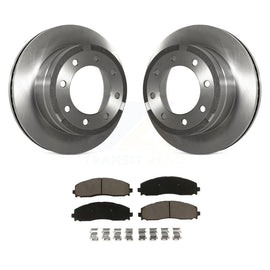 Rear Disc Brake Rotors And Ceramic Pads Kit For Ford F-250 Super Duty F-350